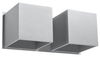 Kinkiet LAMPA ścienna SL.0658 loftowa OPRAWA metalowa cubes kostki szare