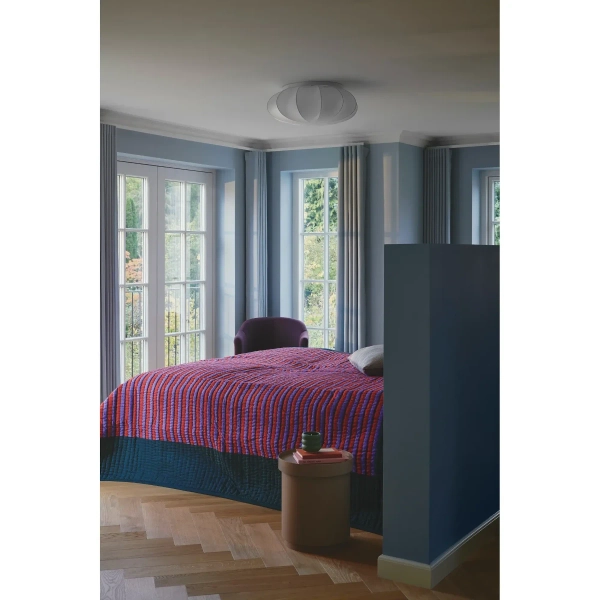 Sypialniana lampa sufitowa Aeron 2412226001 materiałowa biały