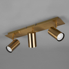 Metalowa lampa sufitowa VANTOS DL304802400 Trio do kuchni mosiądz