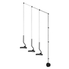 Wisząca lampa ledowa Flat MSE010100385 Moosee 30W 3000K metalowa czarna