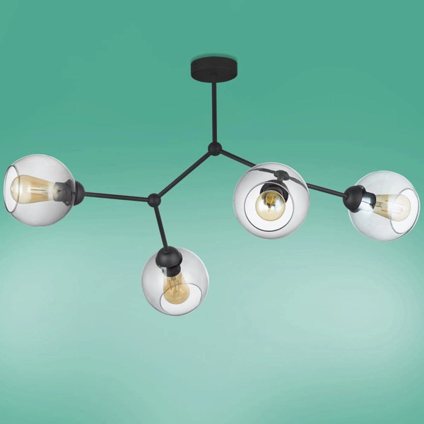 Loftowa lampa sufitowa kule Fairy 2730 TK Lighting molekułowa przydymiona