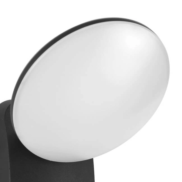 Ścienna lampa zewnętrzna Monti OWL-6214-4K Italux LED 7W 4000K IP54 czarny biały