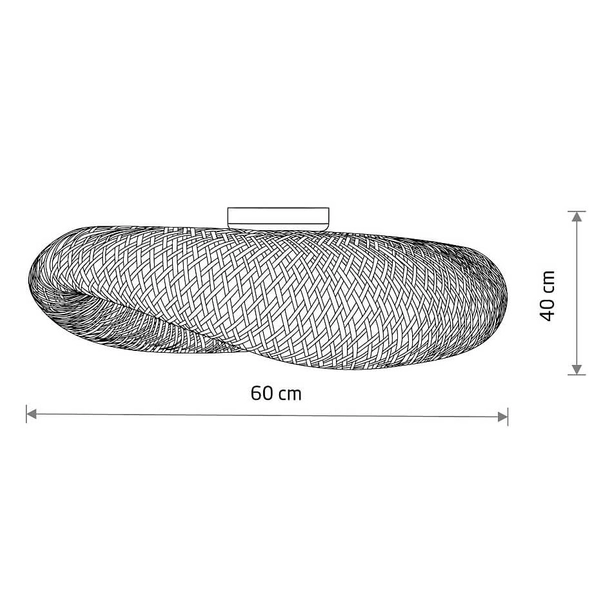Bambusowy plafon Havana 11171 japandi klatka siatka drewniany biały