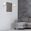 LAMPA ścienna LEE ML6383 Milagro szklana OPRAWA kinkiet chrom biały