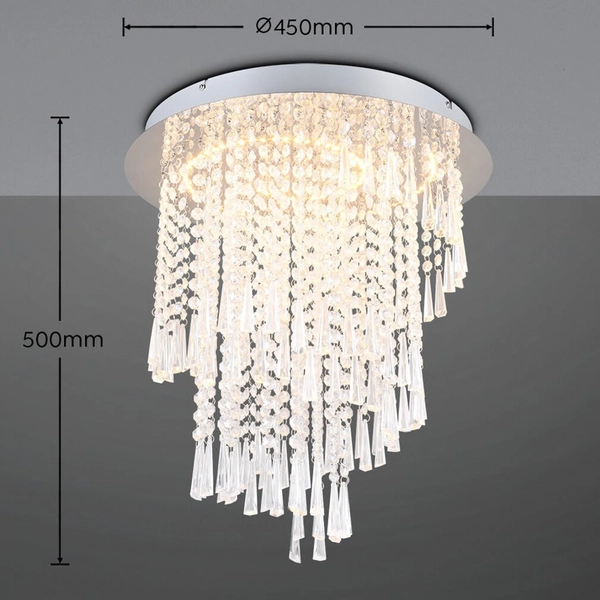 Przysufitowa lampa Pomp R67349106 LED 30W 2700-6500K przezroczysty chrom