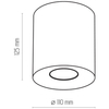 Lampa sufitowa spotlight Orion 3239 TK Lighting okrągła metalowa czarna