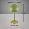 Ściemnialna lampka nocna MUNOZ R54891115 LED 1,3W 3000K grzybek zielony