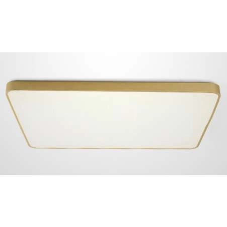 Plafon LAMPA sufitowa CGFLATLEDSQUARE COPEL kwadratowa OPRAWA metalowa LED 36W 3000K modernistyczny biały złoty