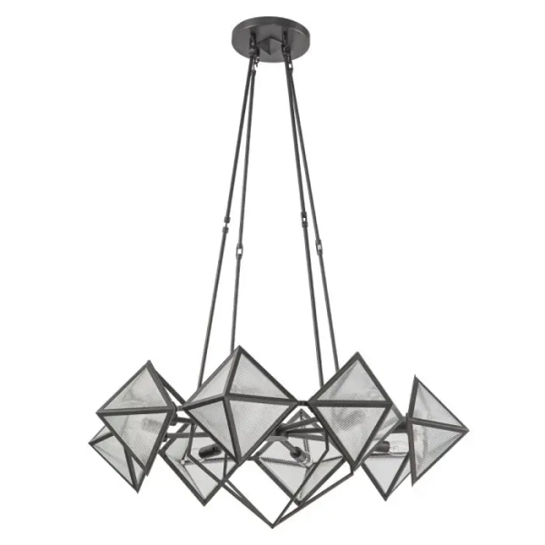 Modernistyczna wisząca lampa Cairo QN-CAIRO8-UBZ-CR szklany czarny