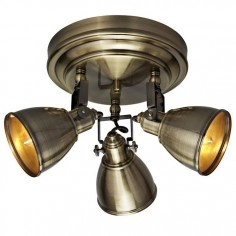 Regulowana LAMPA sufitowa FJALLBACKA 104050 Markslojd industrialna OPRAWA metalowy plafon reflektorki patyna