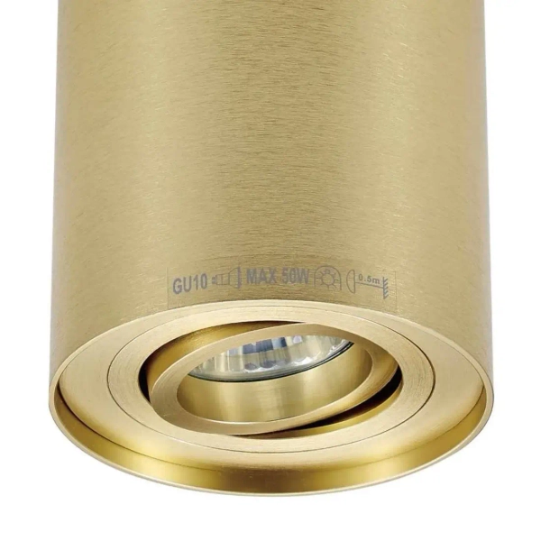 Natynkowa lampa sufitowa Rondoo 94354-N Zumaline spot do salonu złoty