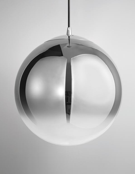 Wisząca lampa pokojowa Caleta szklana chrom przydymiona