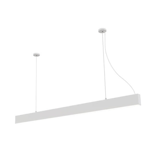 Metalowa lampa wisząca Sigi PL0128-WH Yaskr LED 36W 3000K listwa biała