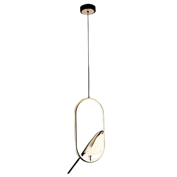 Wisząca lampa z ptakiem Bird LWPB-OW LED 18W 3000K złoty