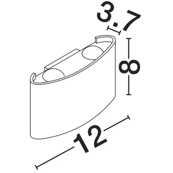 Lampa ścienna do ogrodu CALMERO LE75220 LED 5W 3000K IP54 biały