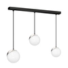 Loftowa lampa wisząca Sfera kule do sypialni białe chrom