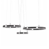 Żyrandol pierścieniowy ARKADIA ST-6376-40+60+80 tytanowy LED 285W 3000K ringi