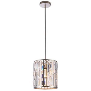 Kryształowa LAMPA wisząca KIEV P01110CP Cosmolight salonowy zwis crystal glamour szampański