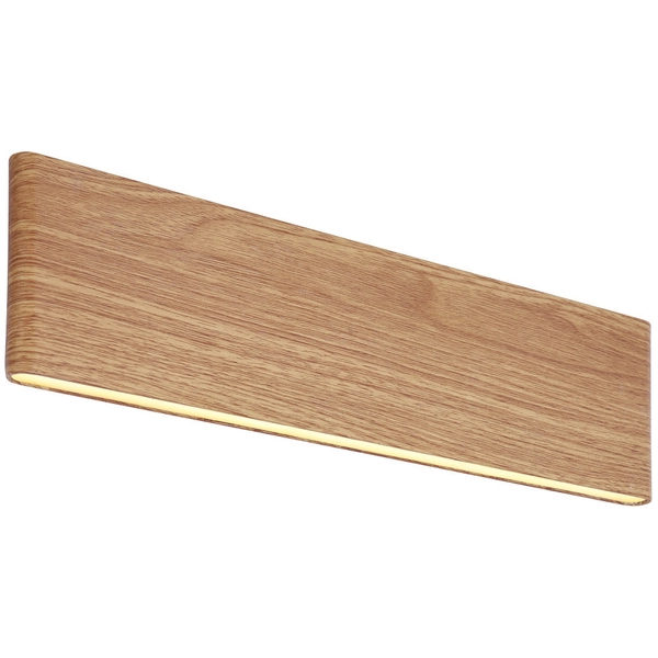 LAMPA ścienna SIEGFRIED 41751W-12 Globo prostokątna OPRAWA kinkiet LED 12W 3000K metalowy drewno