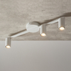 3-punktowa lampa sufitowa Sky tuby na pręcie metalowe