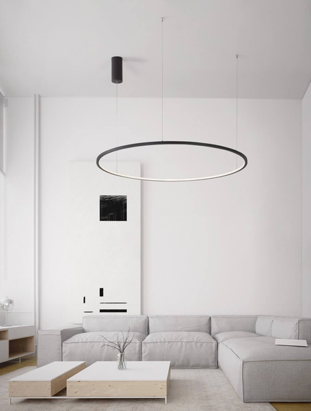 Metalowy żyrandol TOLUCA LE42782 do pokoju LED 58W 3000K czarny