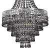Pałacowy żyrandol do salonu Coral MLP1585 kryształowa czarny