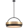 Lampa nad stół Coburg P06753BR Cosmolight wisząca art.deco mosiądz czarny