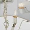 Wisząca lampa Harvey 73021 Endon na łańcuchu biała nikiel