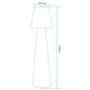 Stojąca lampa na baterie Gardena ES-DC006 Step LED 5W RGBW IP65 grzyb biała