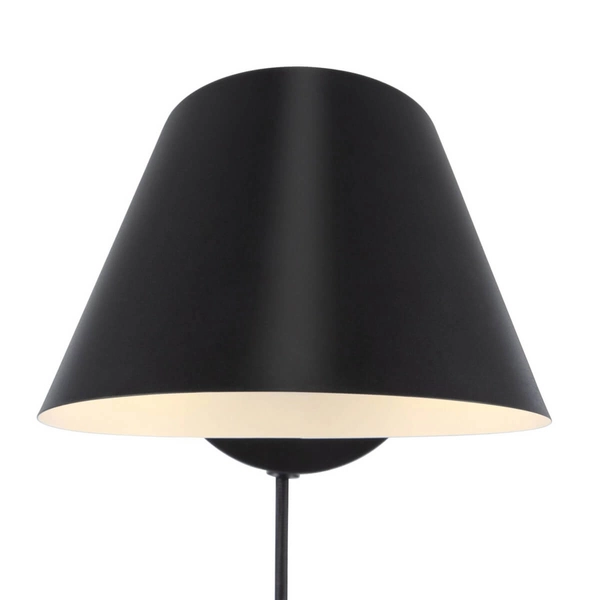 Ścienna lampa Stay 2220381003 DFTP industrialna do sypialni czarna