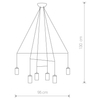 LAMPA wisząca IMBRIA 9677 Nowodvorski OPRAWA zwis kable  pająk  czarny