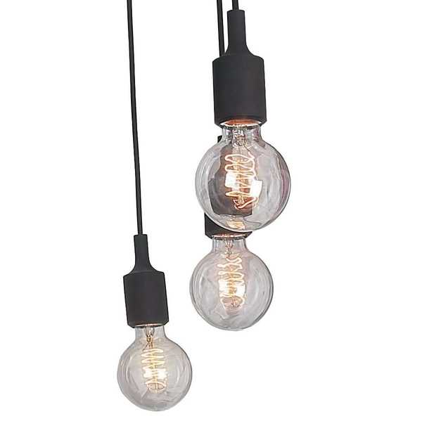 LAMPA wisząca SOLETO LP-90082/10P Light Prestige metalowa OPRAWA industrialny ZWIS kable pająk czarny