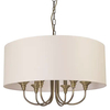 Klasyczna LAMPA wisząca ABU DHABI P06871BR-WH Cosmolight okrągły zwis do sypialni biały