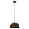 Metalowa kopuła wisząca Hemisphere 6367 retro lampa do holu rdzawa