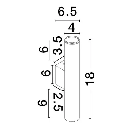 Podłużna lampa ścienna VALLERO LE45635 na przedpokój biała