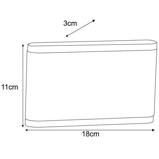 Ścienna LAMPA zewnętrzna Sitra K-8149 Kaja ogrodowa OPRAWA zewnętrzna LED 12W 4000K prostokątna outdoor IP54 czarna