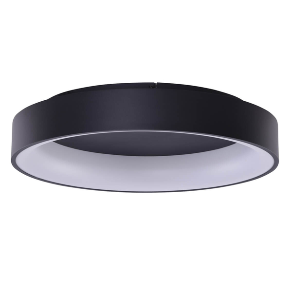 Metalowy plafon okrągły Solvent LED 120W 3000-6000K smart czarny