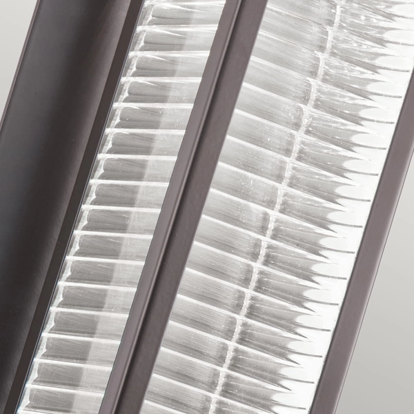 Oprawa naścienna KL-SOREL2-M-LED Kichler na taras podłużny brązowy