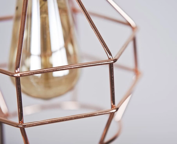 Salonowa lampa wisząca Carron AZ1660 Azzardo kaskada druciaki miedź