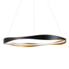 Pierścieniowa lampa wisząca SATIPO LE44471 LED 40W 2700-5000K ring czarna złota