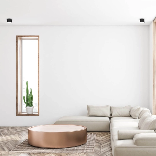 Sufitowa lampa minimalistyczna Dixie plafon do holu czarny