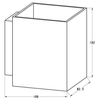 Salonowa lampa ścienna Sola 91063-N Zumaline metalowa kostka cube czarna