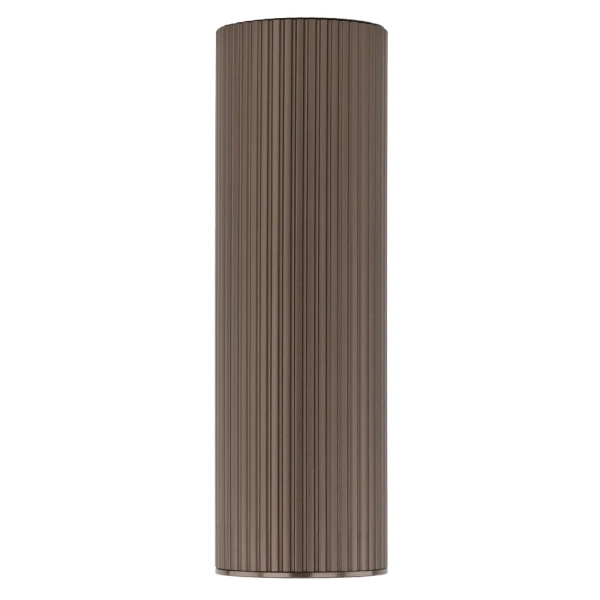 Sufitowa lampa do salonu Tune 11028 ryflowana tubka brązowy