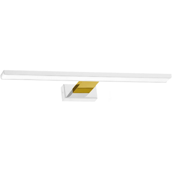 Metalowy kinkiet ledowy Shine nad lustro LED 13,8W 4000K biały złoty
