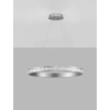 Lampa wisząca ring MONTALO LE45403 LED 45W 3000K crystals srebrna