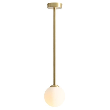 Szklana lampa wisząca PINNE 1080PL_G40_M zwis nad stół modernistyczny biały