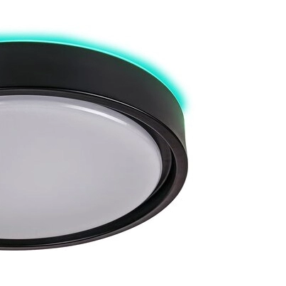 Plafon LAMPA sufitowa FOSTER 3283 Rabalux okrągła OPRAWA metalowa LED 28W 2700K - 5000K plafoniera z pilotem czarna