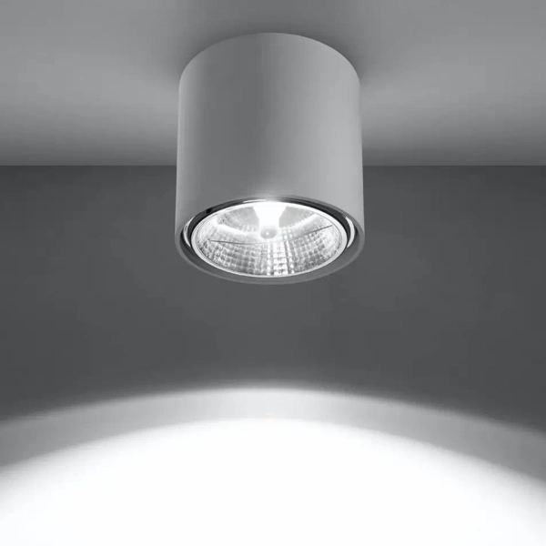 Spot LAMPA sufitowa SL.0695 metalowa OPRAWA downlight natynkowa tuba biała