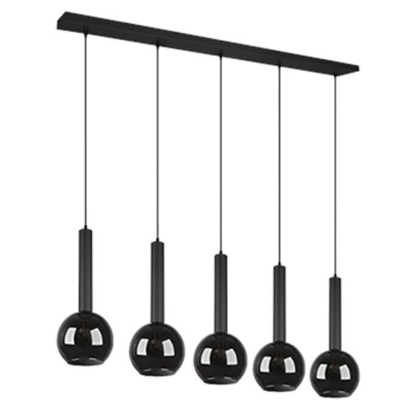 Zawieszana lampa na belce CLAYTON 310300532 Trio balls czarny