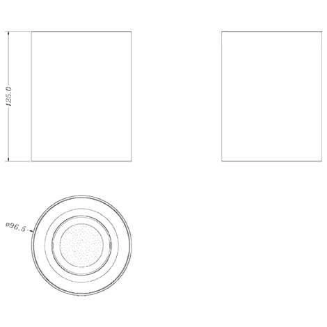 Okrągła lampa do przedpokoju sufitowy downlight aluminium